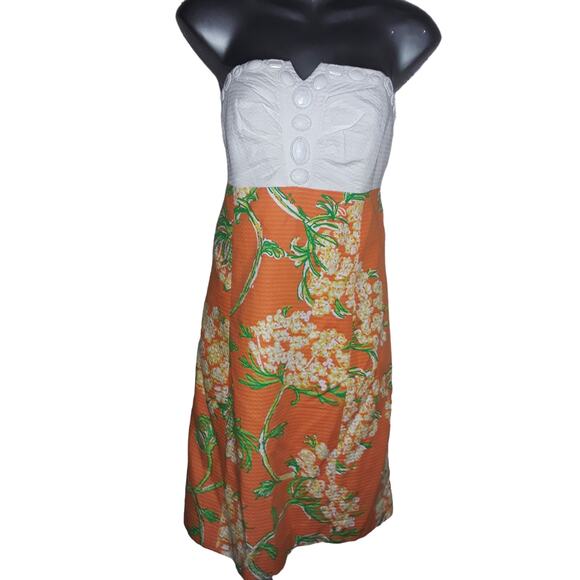 Lilly Pulitzer Sz 10 NWOT BOWEN Floral Print Sleeveless Empire Waist Dress - Picture 2 of 9